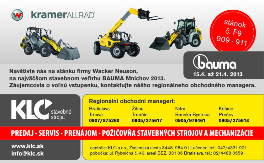 BAUMA Mníchov 2013