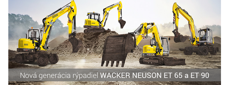 Pásové rýpadlá, minirýpadlá a minibágre Wacker Neuson